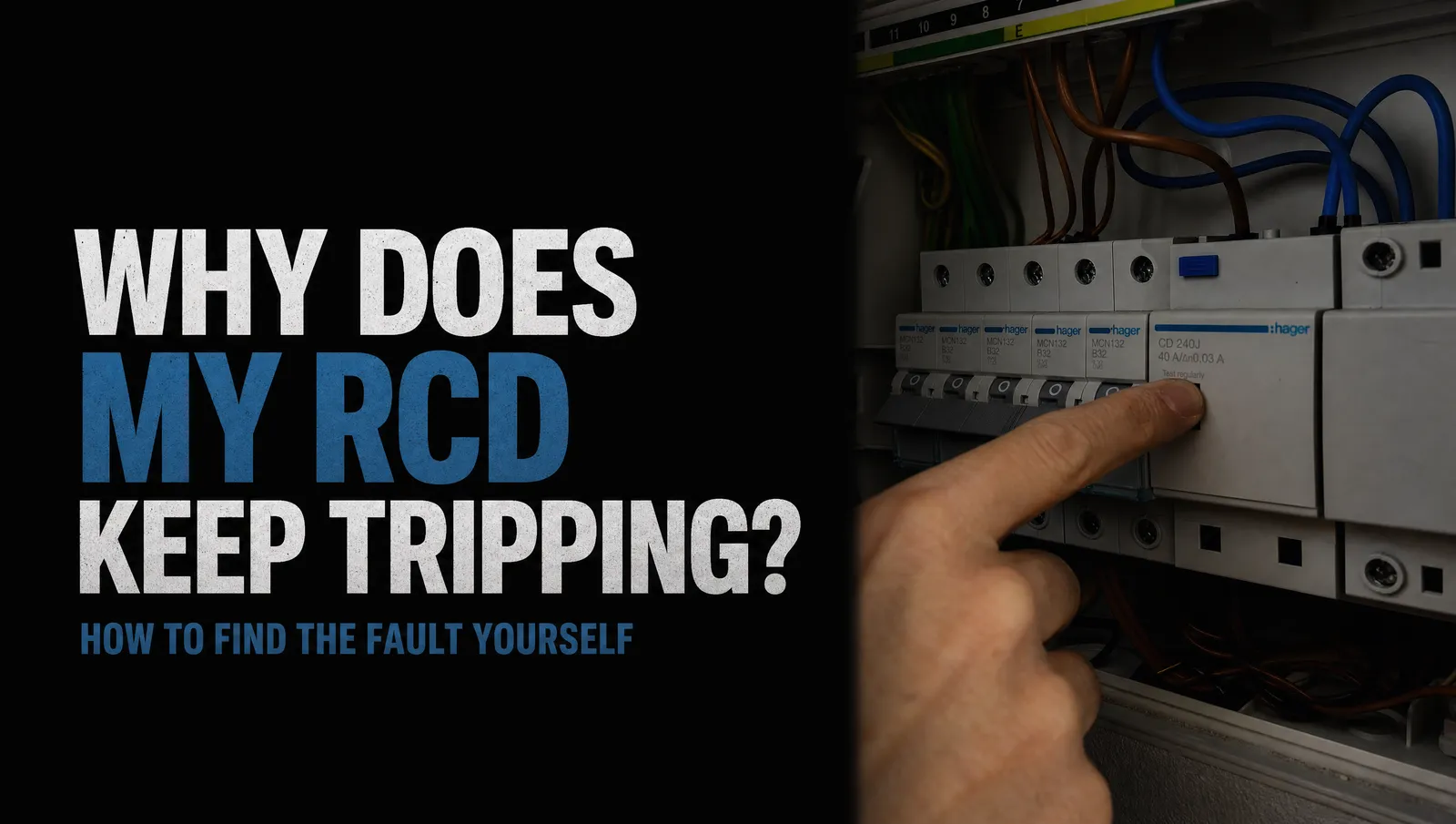 Why does my RCD keep tripping? How to find the fault yourself