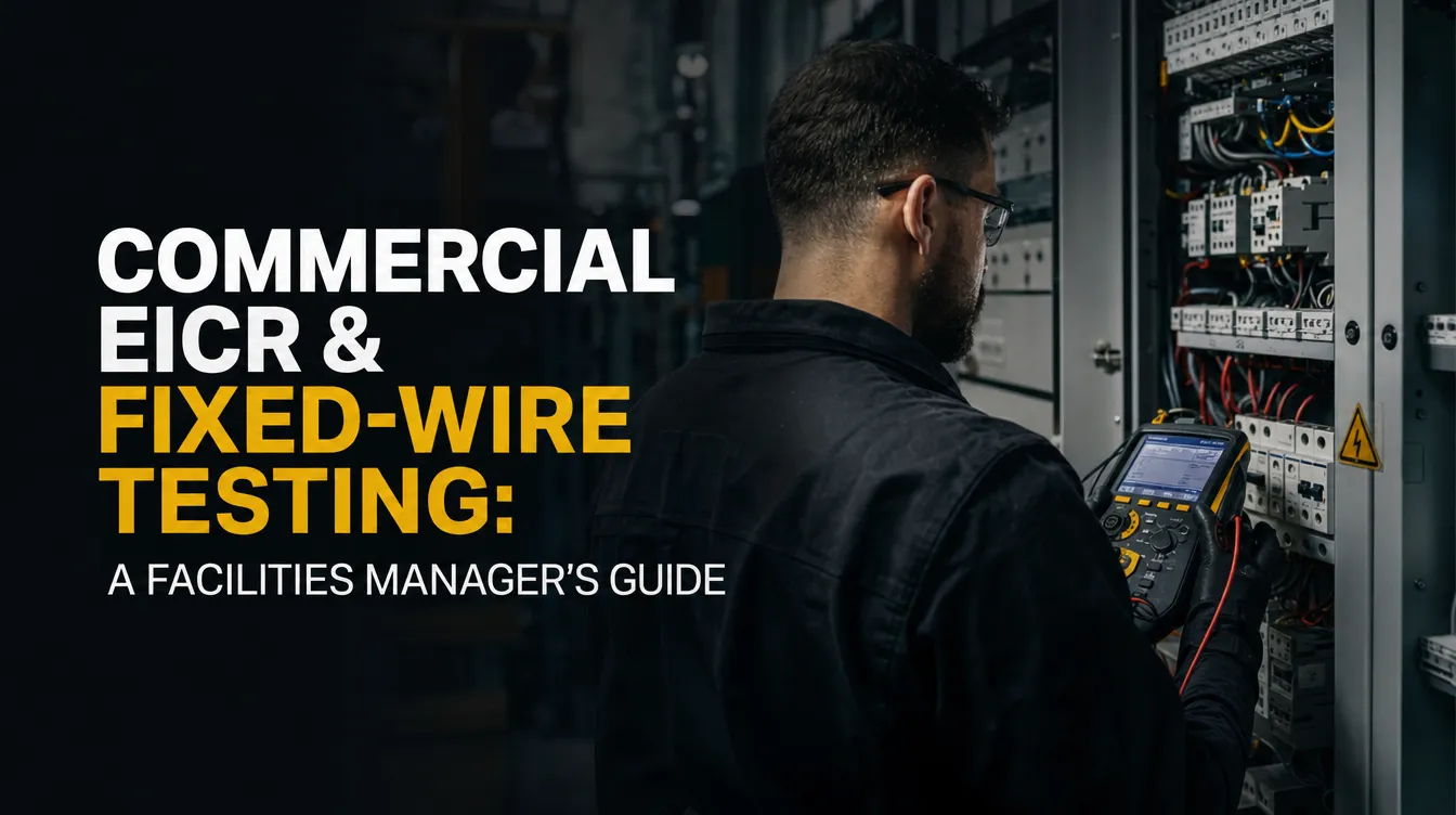 Commercial EICR & fixed-wire testing: a facilities manager's guide